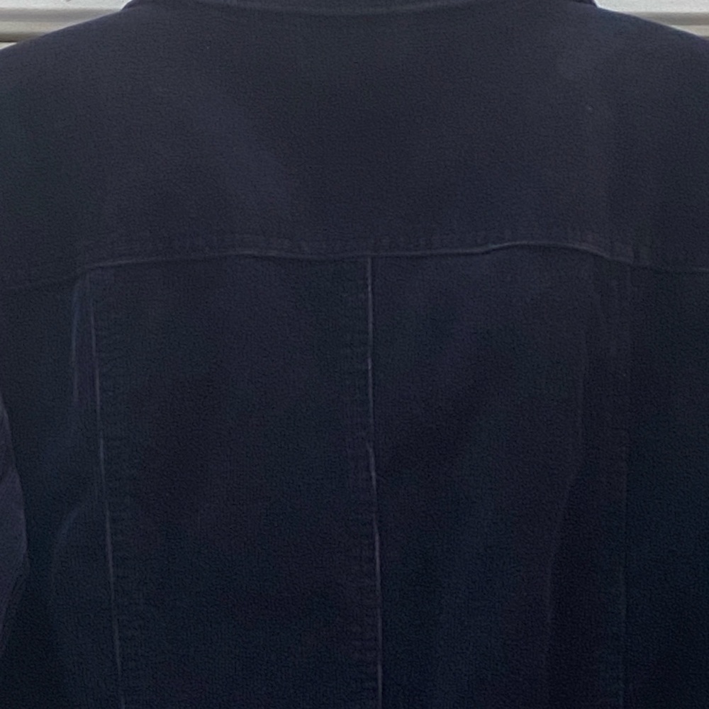 Navy Blue Corduroy Stretch Blazer / Jacket, St. John’s Bay, Size Women’s XL - Picture 7 of 10